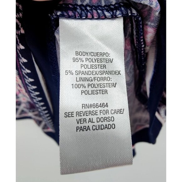 Sandra Darren Blue & Pink Mandala Shift Dress Size 2X - Picture 6 of 10